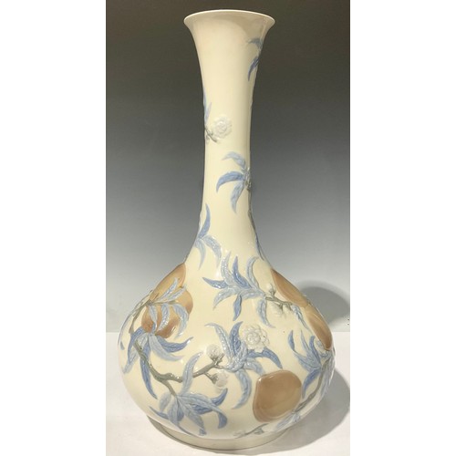 673 - A large Lladro Peach Tree vase, 48cm high