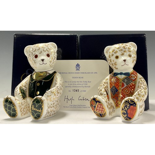 48 - A Royal Crown Derby paperweight, Harrods Teddy Bear, specially commissioned by Harrods of Knightsbri... 