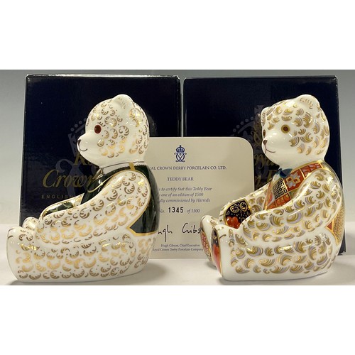 48 - A Royal Crown Derby paperweight, Harrods Teddy Bear, specially commissioned by Harrods of Knightsbri... 