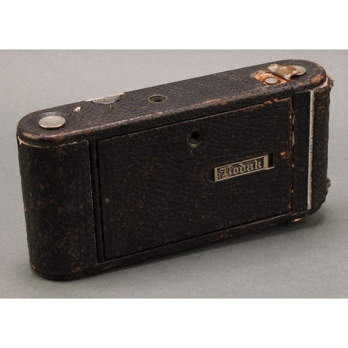 16 - A Kodak No. 1A Autographic Junior camera, 1914-1927; leather carrying hardcase initialled F.S.A.D.