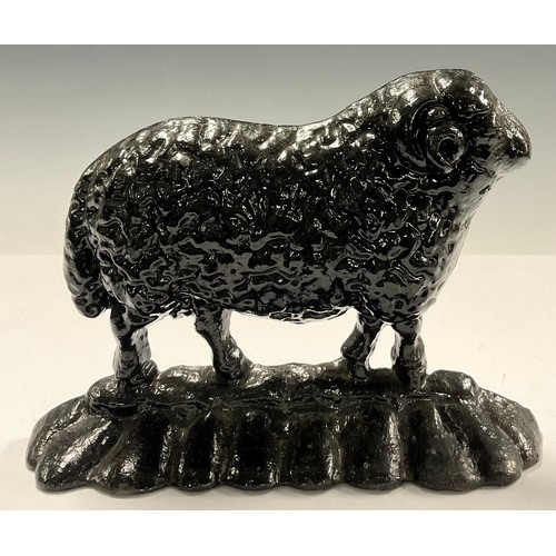 720 - A cast iron novelty door stop, as a sheep, 23cm wide