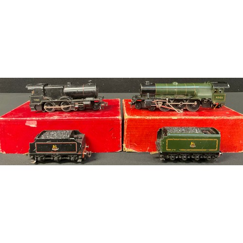 731 - Model Railway - a Trix Twin 4-4-0 Engine & Tender, Passenger LMR, 2/536, green livery, boxed; a Trix... 