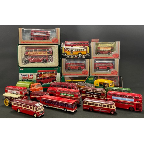 735 - Diecast Model Vehicles - a Corgi, Buses in Britain, RT London Transport bus, boxed; another; Exclusi... 