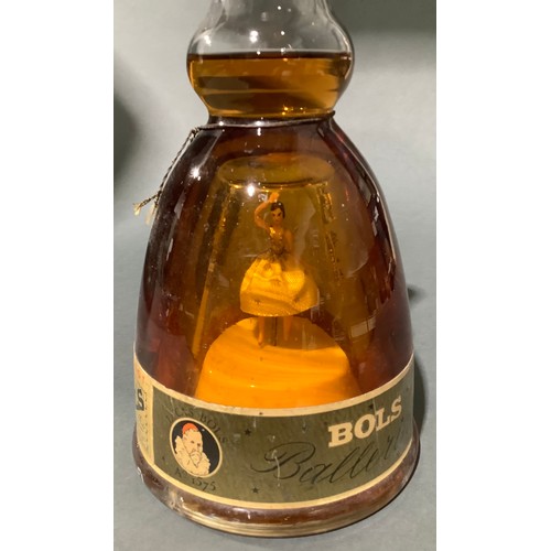 758 - A Bols Ballerina bottle of Apricot Liqueur, with clockwork musical animated dancing doll, sealed wit... 