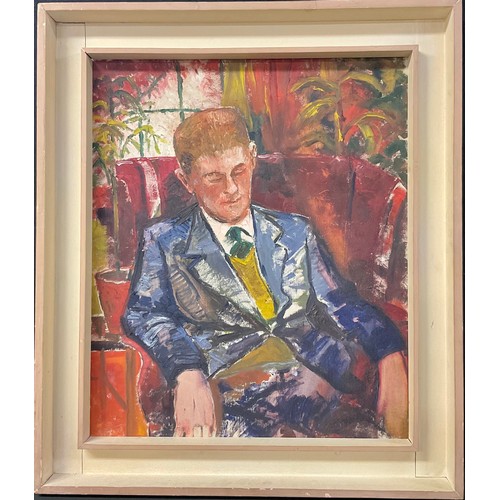 764 - Charles Rex James
Gentleman Seated   
signed, oil on board, 59cm x 49cm