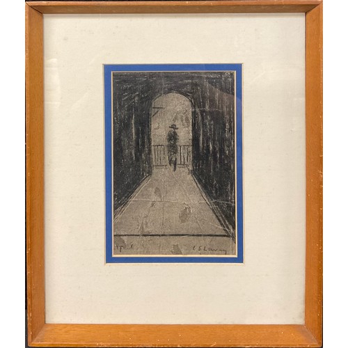 770 - After LS Lowry  
The Dark Alley  
mixed media, 19cm x 12.5cm