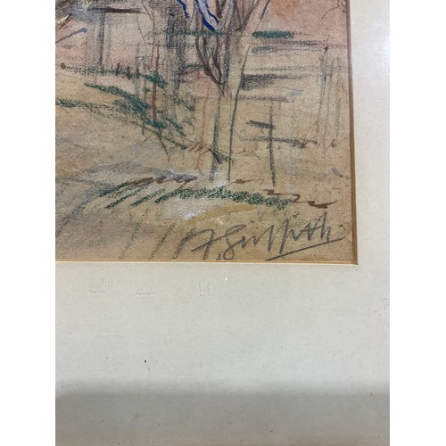 788 - Frank Griffith (1889–1979)
Minal Marlborough, Wiltshire
signed, mixed media, 24.5cm x 34.5cm