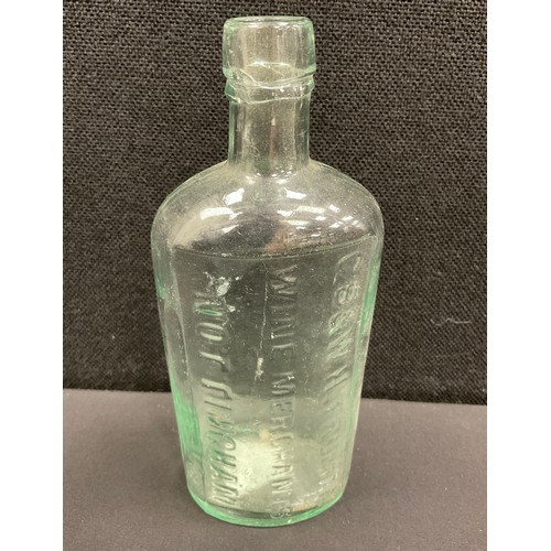 56 - 19th century glass bottles including; Nottingham Direct Family Supply Table water, 27cm high, A.H.Re... 