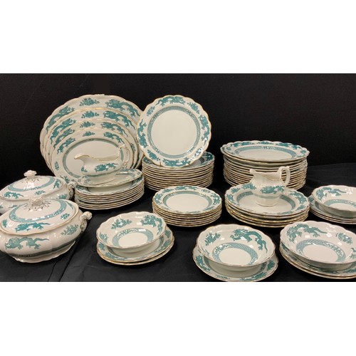 73 - Booths ‘Dragon’ pattern dinner service for twelve including; twelve dinner plates, twelve smaller; e... 