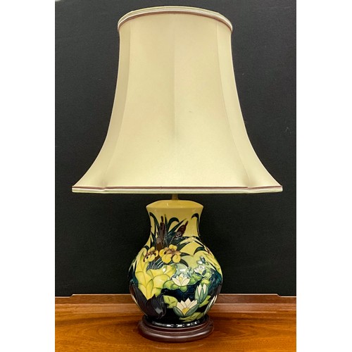 1 - A Moorcroft ‘Lamia’ design table lamp, by Rachel Bishop, 34cm high (57cm with shade).