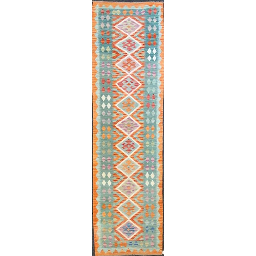 117 - Turkish Anatolian Kilim runner carpet, (287cm x 81cm)