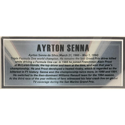 151 - Pictures and prints - Formula One interest - Ayrton Senna - S. Coffield, by and after, Ayrton Senna ... 