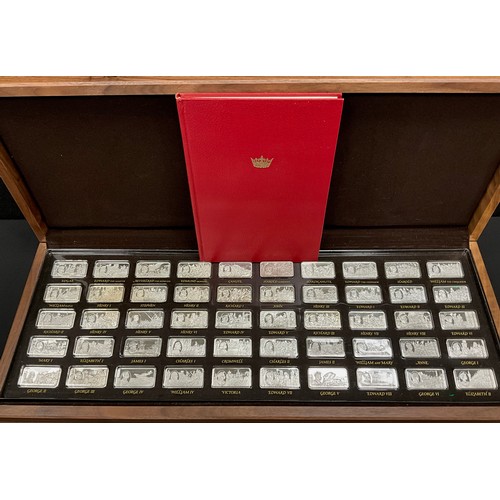 217 - ‘1000 years of British Monarchy Sterling silver mint edition’ a set of 50 Fifty Pieces of Sterling s... 