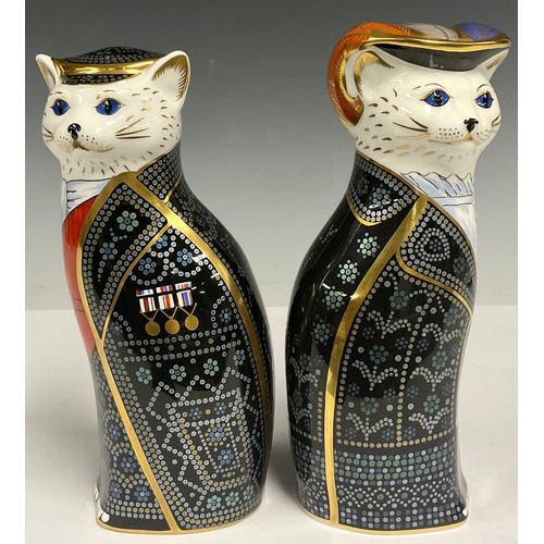 31 - A pair of Royal Crown Derby models, from the Royal Cats Collection, Pearly King - Mile End and Pearl... 