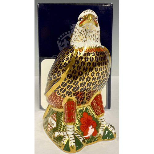 44 - A Royal Crown Derby paperweight, Harrods Bald Eagle, specially commissioned by Harrods of Knightsbri... 