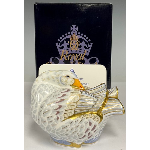 5 - A Royal Crown Derby paperweight, Goose 