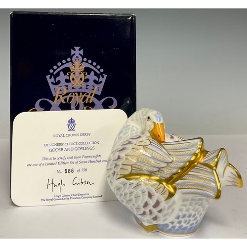 5 - A Royal Crown Derby paperweight, Goose 