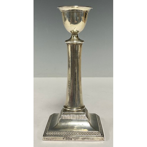 97 - A George V silver candlestick, Sheffield 1934