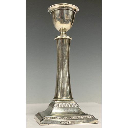 97 - A George V silver candlestick, Sheffield 1934