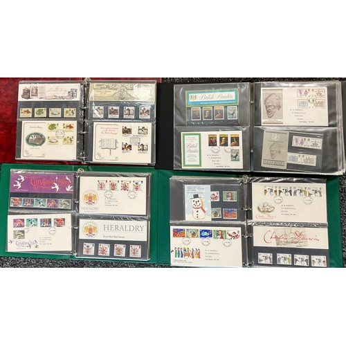 158 - Stamps - four albums of GB Presentation packs and FDC's for the period 1973 - 1990