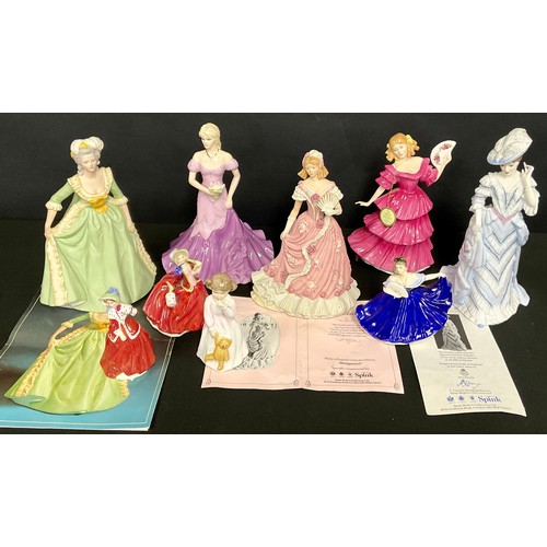 242 - A Royal Worcester figure, Arabella, limited edition 430/10,000, 24cm, certificate; a Royal Doulton f... 