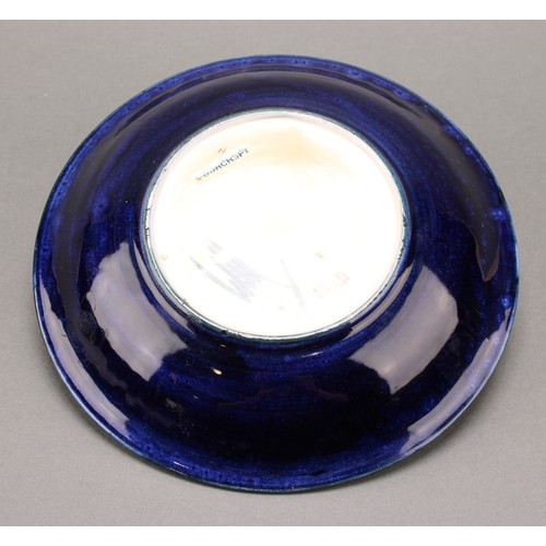 3123 - A Moorcroft Iris pattern plate,18cm diameter; a Moorcroft Anemone pattern trinket dish, 7.5cm diamet... 