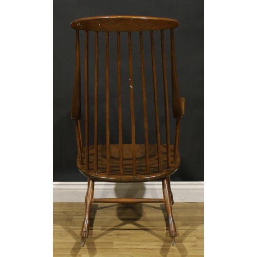 3382 - Mid-century Design - a Swedish beech Grandessa rocking chair, probably designed by Lena Larsson for ... 