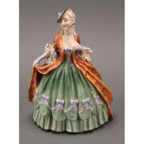 3101 - A Royal Doulton figure, Sibell, HN 1695, printed mark in green; another, Eleanor, HN 1753; an Arcadi... 