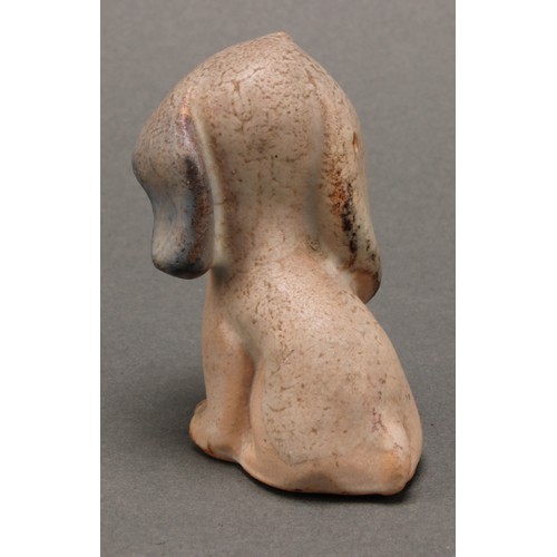 3098 - An unusual set of four Bourne Denby stoneware Fido dog graduated models, the tallest 15cm, the small... 