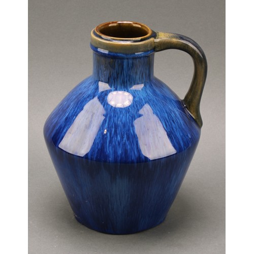 3096 - A Denby Danesby Ware Electric Blue Wynne jug, 21cm high, printed mark, c.1925; others, Birchover sin... 