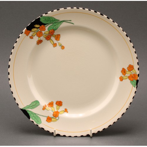 3049 - An Art Deco Burleigh Ware Zenith Meadowland pattern dinner service, printed and painted with cowslip... 