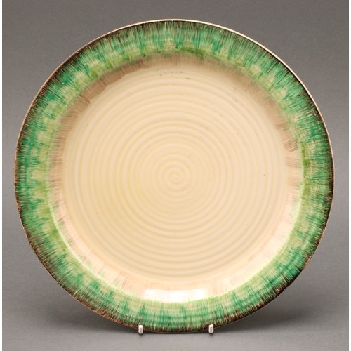 3012 - Clarce Cliff - Newport and Wilkinsons pottery plates including  Rhodanthe pattern circular plate, 27... 