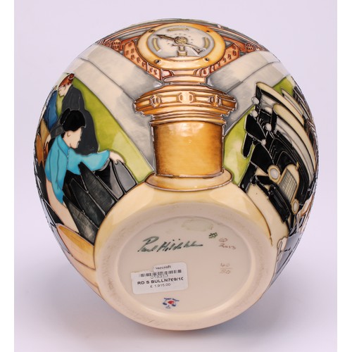 3107 - A modern Moorcroft limited edition Bullnose Morris ginger jar. limited edition number 40/50, signed ... 