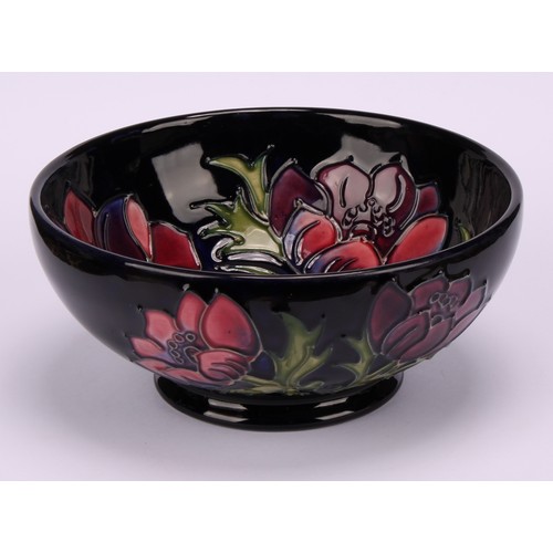 3129 - Moorcroft - an Anna Lily pattern vase, rectangular tray+, 20cm x 8.5cm, similar vase, 15.5cm high;  ... 