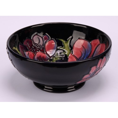 3129 - Moorcroft - an Anna Lily pattern vase, rectangular tray+, 20cm x 8.5cm, similar vase, 15.5cm high;  ... 