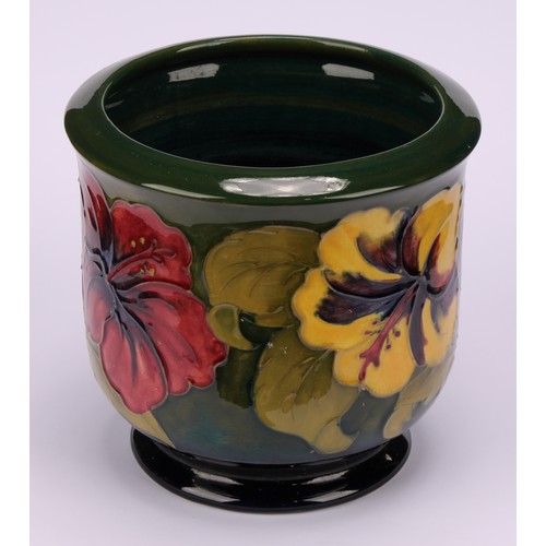 3116 - A Moorcroft Fruit and Vine pattern jardiniere, 17cm high, impressed and painted marks; a Moorcroft H... 