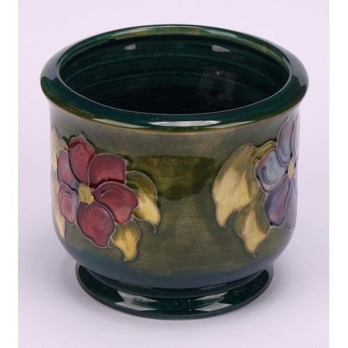 3116 - A Moorcroft Fruit and Vine pattern jardiniere, 17cm high, impressed and painted marks; a Moorcroft H... 