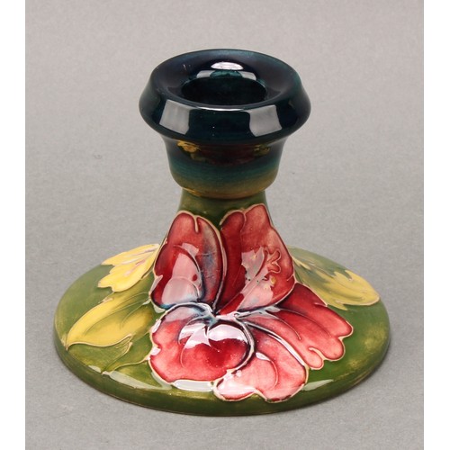 3111 - A Moorcroft Anemone pattern ginger jar and cover, 10.5cm high, impressed mark, boxed; an associated ... 