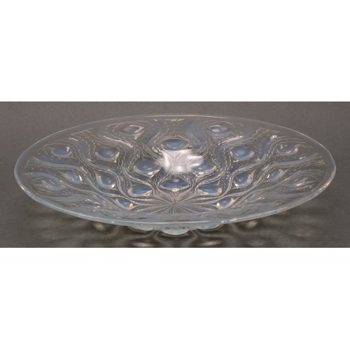 3239 - A Lalique Bulbes pattern circular shallow bowl or dish, reverse moulded with stylised bulbs radiatin... 