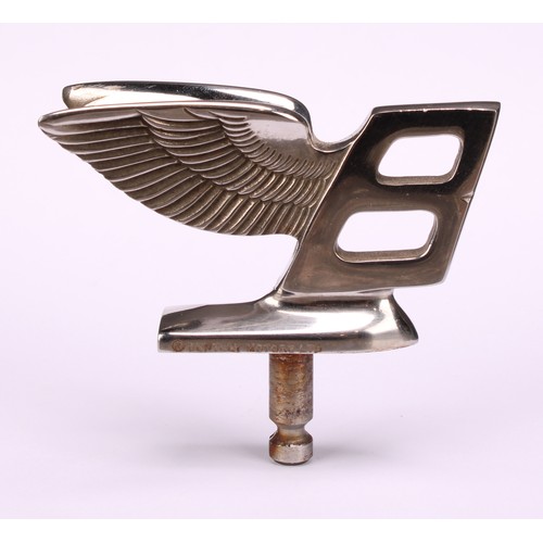 3280 - Automobilia - a Bentley Flying B car mascot or hood ornament, inscribed ® BENTLEY MOTORS LTD, 9cm lo... 