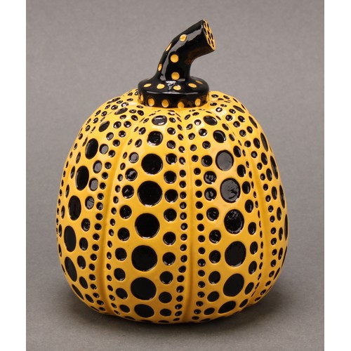 3278 - Yayoi Kusama (b.1929), a pair of painted cast resin multiples, Red & White Pumpkin and Yellow Pumpki... 