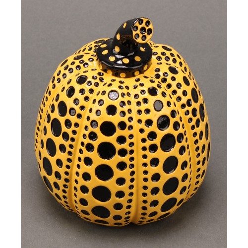 3278 - Yayoi Kusama (b.1929), a pair of painted cast resin multiples, Red & White Pumpkin and Yellow Pumpki... 