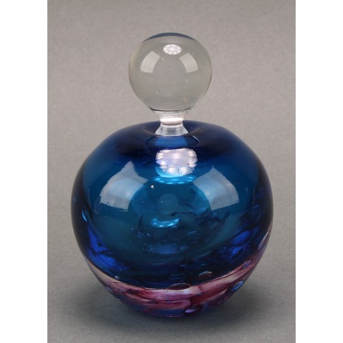 3231 - A Svaja Paris Heart glass sculpture paperweight, of teardrop form, glass blown centre, 15cm high; a ... 