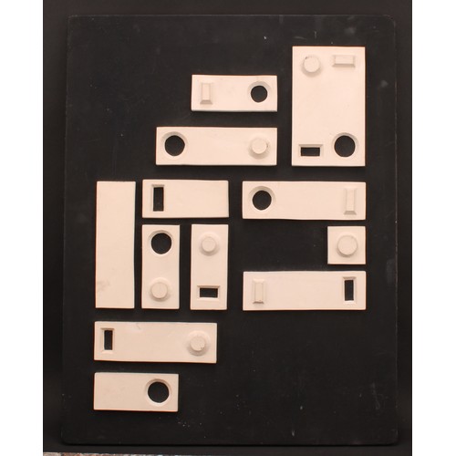 3275 - Modern British School, a two-dimensional sculpture, Abstract Composition, plaster and fibre board, 5... 