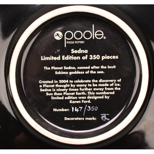 3075 - A Poole Pottery charger, Sedna, limited edition 147/350, 40cm diameter