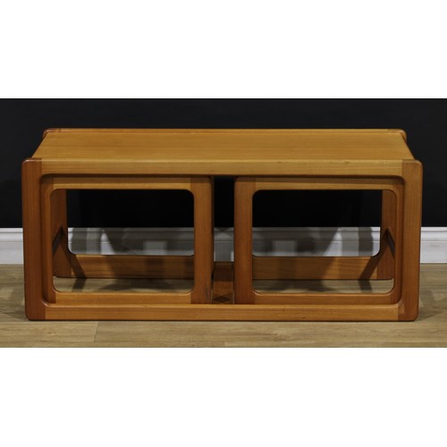 3357 - Mid-century Design - a teak nested coffee table, by A.H. McIntosh & Co., Ltd., Kirkcaldy, Scotland, ... 