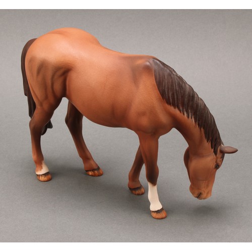 3078 - A Royal Doulton model of an Appaloosa horse, 20cm, printed mark; a Beswick skewbald Pinto pony, 17cm... 