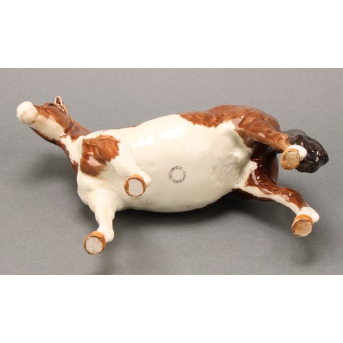 3078 - A Royal Doulton model of an Appaloosa horse, 20cm, printed mark; a Beswick skewbald Pinto pony, 17cm... 