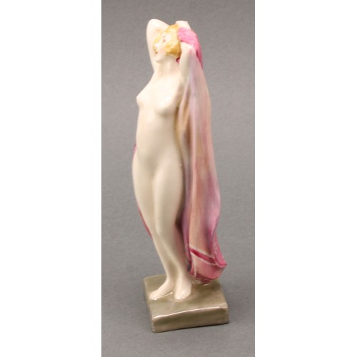 3102 - Royal Doulton figure of Susanna HN1233, painted by J.P, marks and initial to base, 17cm high