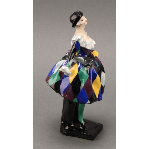 3099 - A Royal Doulton figure of Harlequinade HN 585, marks to base, 18cm high